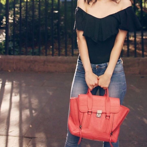 Phillip Lin Pashli Medium Satchel in Coral - Picture 1 of 8